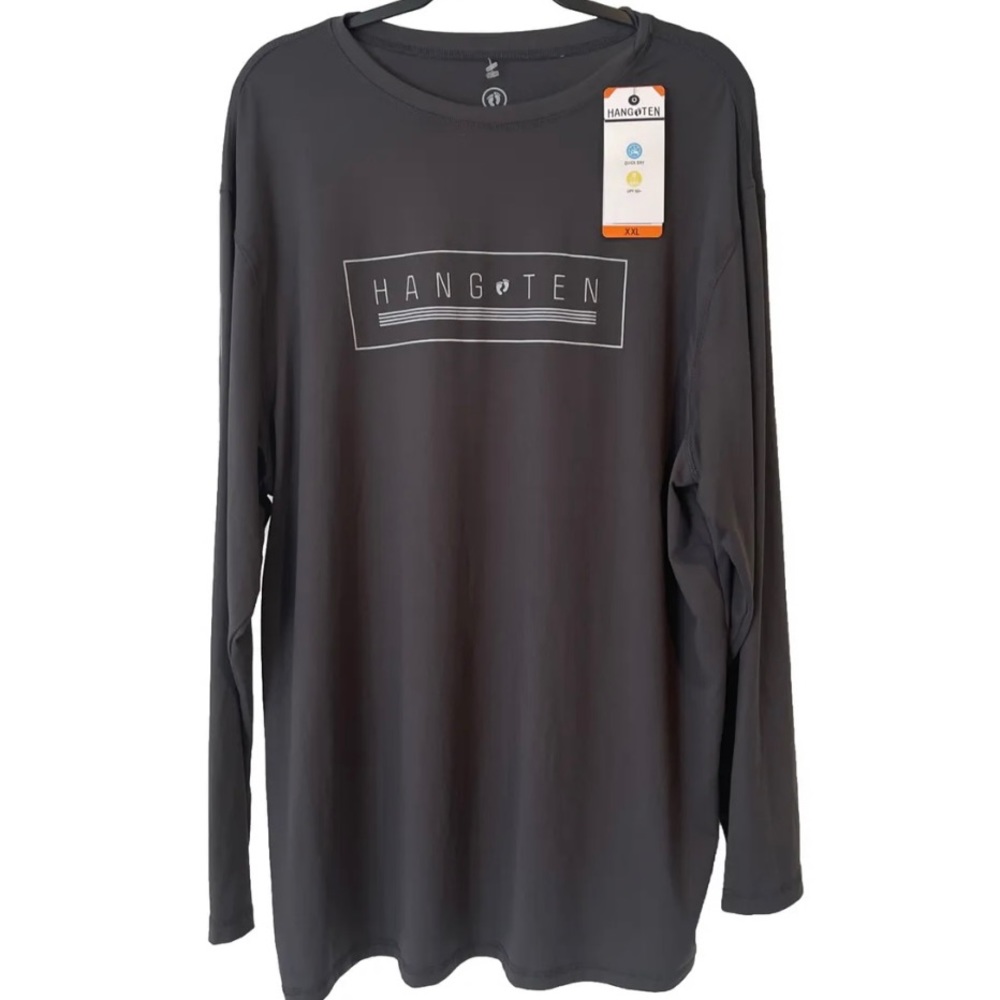 Hang Ten Tee Sun Beach Athletic Shirt Long Sleeve 50 SPF Quick Dry Men’s XXL